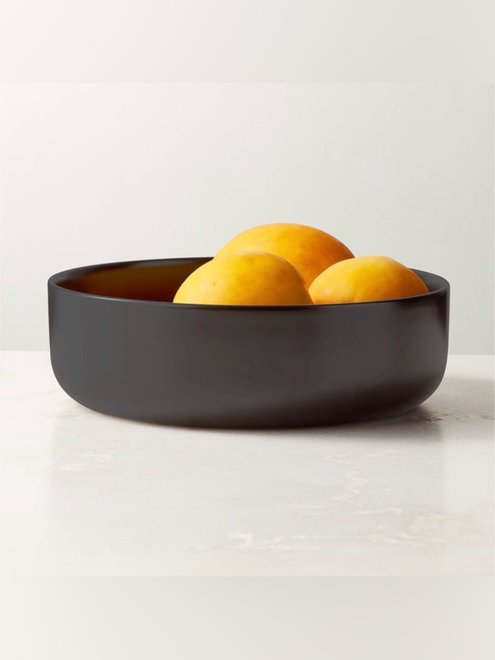 CB2 Mori Matte Black Large 12” Serving Salad Bowl